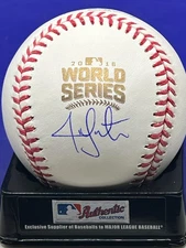 JON LESTER CHICAGO CUBS SIGNED SWARTZ AUTHENTICATED 2016 WS OML BASEBALL