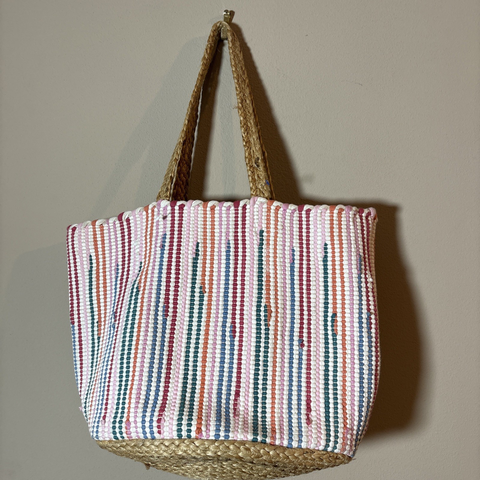 Isla Tote By Shiraleah Chicago Jute Tote Bag Large