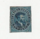 CANADA # 7 VF-10p BLUE JAQUES CARTIER (Tiny Tear) CONCENTRIC CIRCLE CV $2400