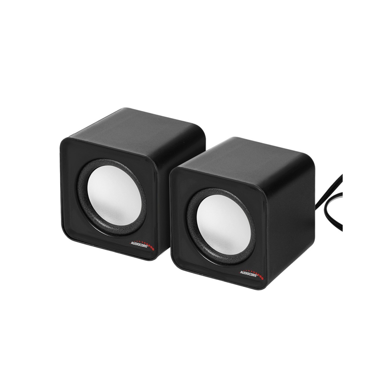 Audiocore Schwarz Ac870 Kompakt Stereo-Lautsprecher 2.0 Pc 2X3 Watt Rms - Bild 2