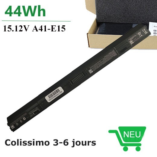 Batterie A41-E15 alimentation Li-ion Medion Akoya P6681 P6889