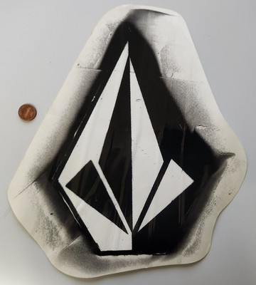 VOLCOM Surf Skateboard Snowboard Spray Stencil Sticker Excellent NEW old stock