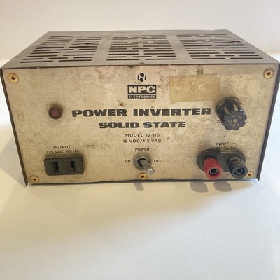 NSF NPC Power Inverter Model 12-115 12VDC/115 VAC - Operation Unknown
