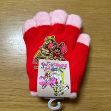 Sailor Moon Retro Knit Gloves Red Pink Kids Size Collectible