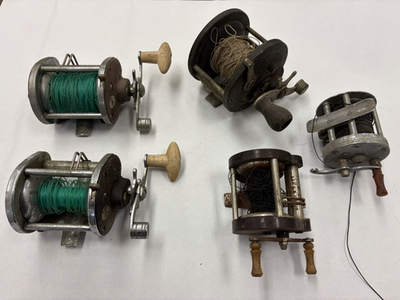 LOT OF 5 VINTAGE 1960'S FISHING REELS, TRUE TEMPER, SOUTH BEND, PENN | eBay