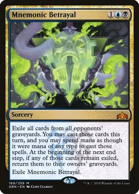 MTG Magic the Gathering Mnemonic Betrayal (189/291) Guilds of Ravnica LP