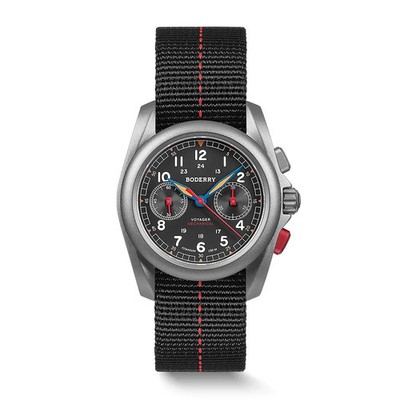 Men's Field Watches Titanium Mechanical Chronograph Wristwatch 100M Waterproof 