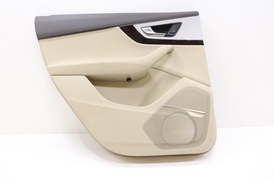 2017 - 2019 AUDI Q7 REAR LEFT SIDE DOOR TRIM COVER PANEL OEM 4M0863981A BEIGE_UX