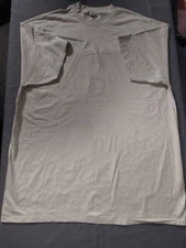 Vintage 90s Oneita Power Pro Blank Basic Off White Single Stitch T-Shirt XXL NEW