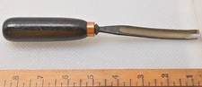 ✨Vintage 3/8" Henry Taylor № 17 #6 Sweep Bent Gouge Carving Chisel (INV R351)