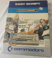 Commodore 64 Easy Script Advanced Word Processor 1983 Original Box  Manual
