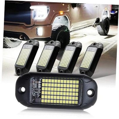  4Pods Pure White 72 LEDs SMD Chips 72w High Power Rock Pure white rock lights