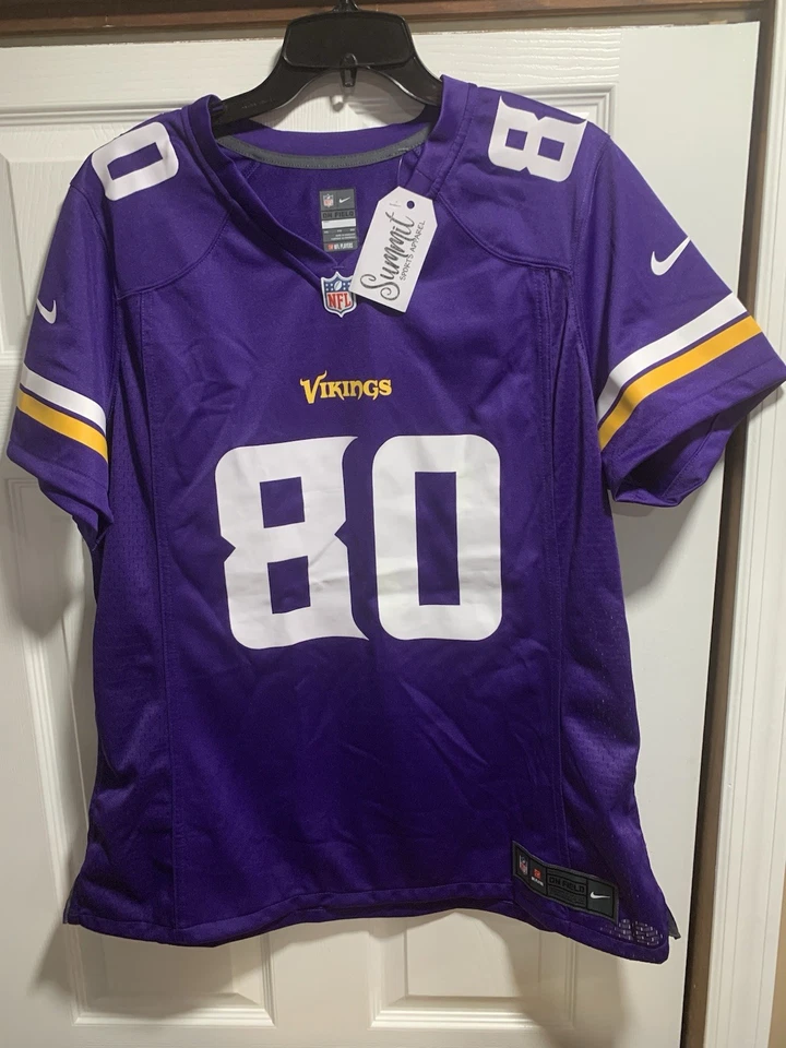 Nueva camiseta Nike Cris Carter Minnesota Vikings NFL para mujer talla 2XL $130 Foto 2 de 4