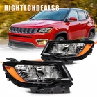 Headlight Assembly For 2017 2018 2019 2020 2021 Jeep Compass Halogen Style Pair