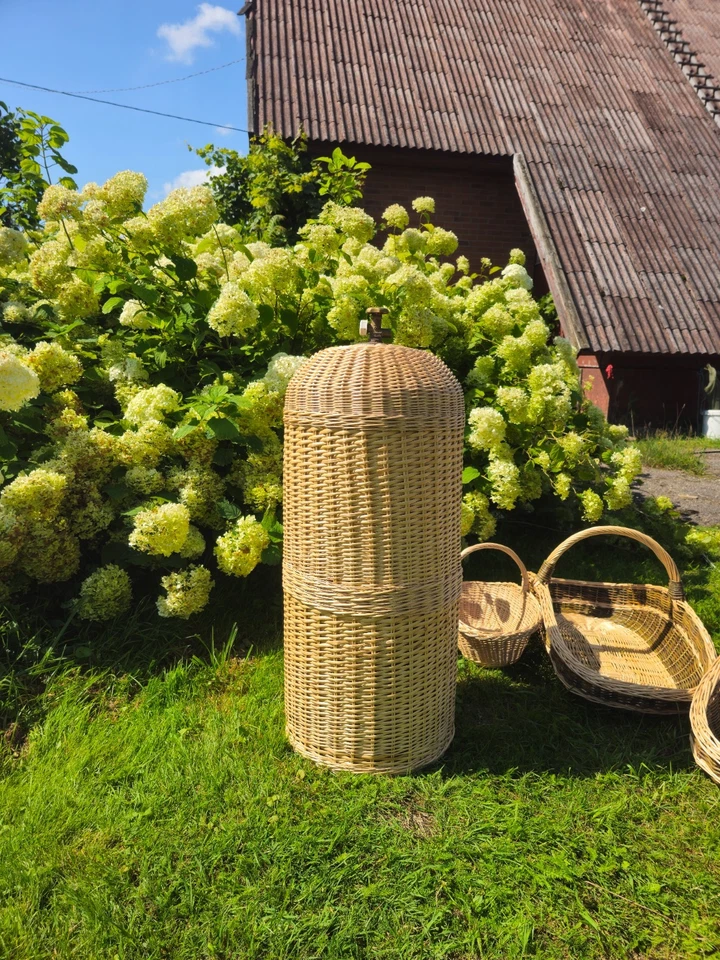 Natural Wicker Gas Cylinder Cover – Handwoven Propane Tank Hide - Image 2 of 4