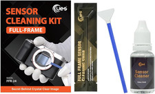 Full-Frame Camera Sensor Cleaning Kit 14Pcs Swabs and 15Ml Cleaner 