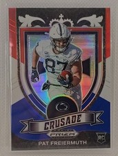 2021 Panini Prizm Draft Picks - Crusade Pat Freiermuth #173 Red White & Blue...
