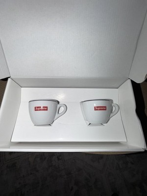 SUPREME IPA PORCELLANE AOSTA ESPRESSO SET BLACK CHECKERED Opened 1