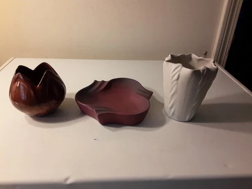 Three Vintage Van Briggle Pottery Items