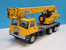 Dinky Toys 8.5” Coles Hydra Truck 150T CRANE Trailer Diecast 980 Yellow Vintage