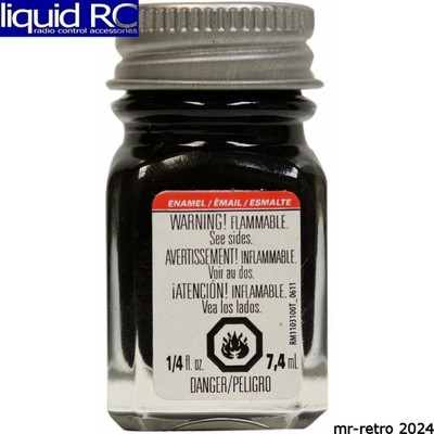 Testors 1149TT Enamel 1/4 oz Flat Black