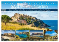 Sardiniens Norden (Tischkalender 2026 Din A5 Quer), Calvendo Monatskalender 2026