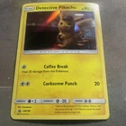 Detective Pikachu Coffee Break Pokemon Holo Card Holographic