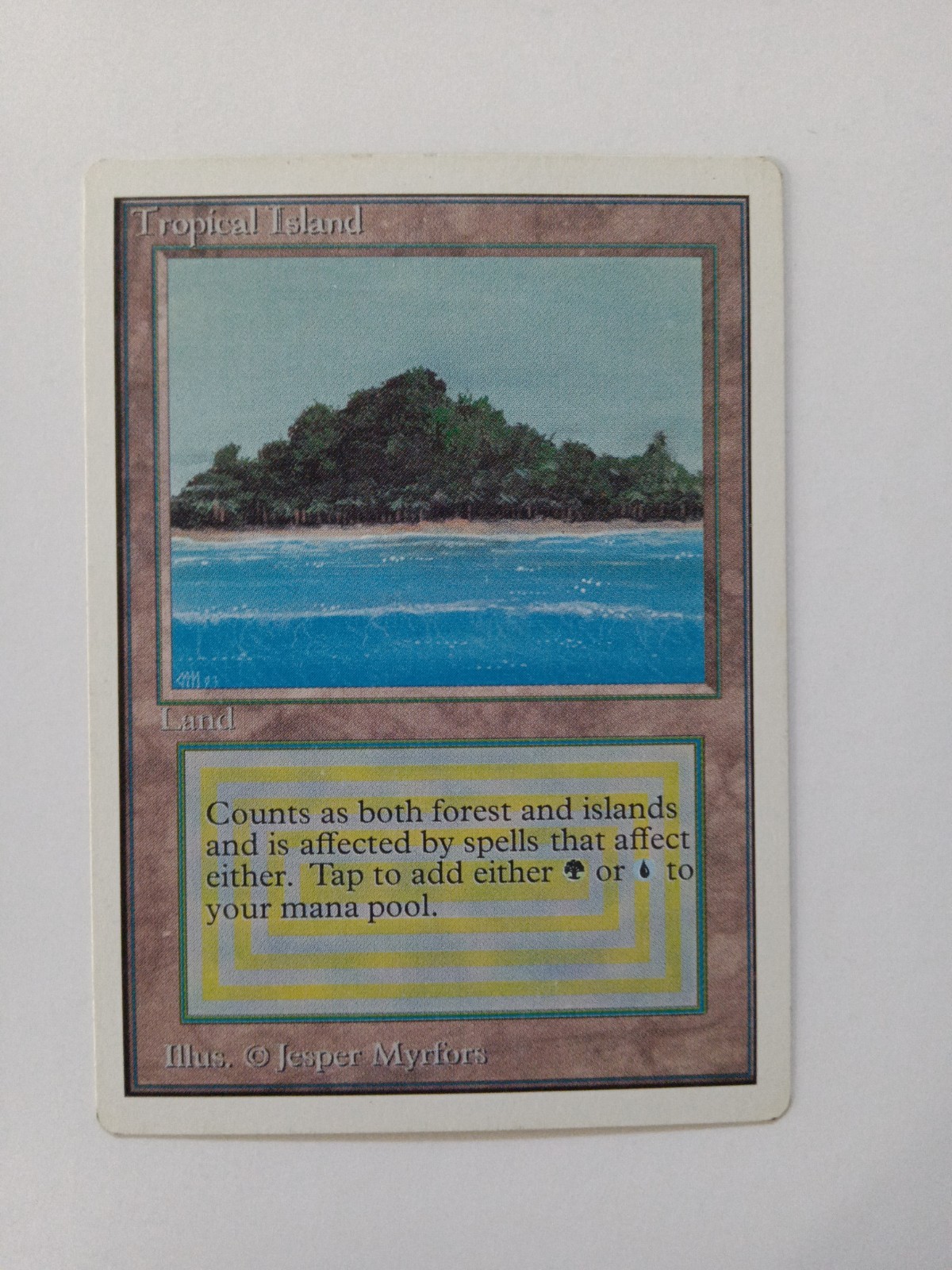Tropical Island MTG Unlimited Ungraded LP/MP Rare Vintage Dual Land