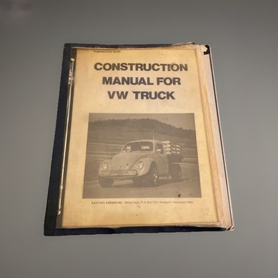 RARE ORIGINAL 1979 VW Truck Construction Manual Volkswagen R&D Tools Free Ship!