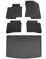 Gummi FußMatten Kofferraumwanne FüR Hyundai I20 2014-2020 Im Set Gummimatten