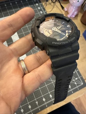 CASIO G SHOCK GA-110RG 5146 SPECIAL COLORS BLACK & GOLD WATCH With 