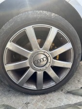18" GENUINE AUDI TT Mk1 RS4 REFURBED BLACK ALLOYS WHEELS x4 8N0601025S Mk4 GOLF,