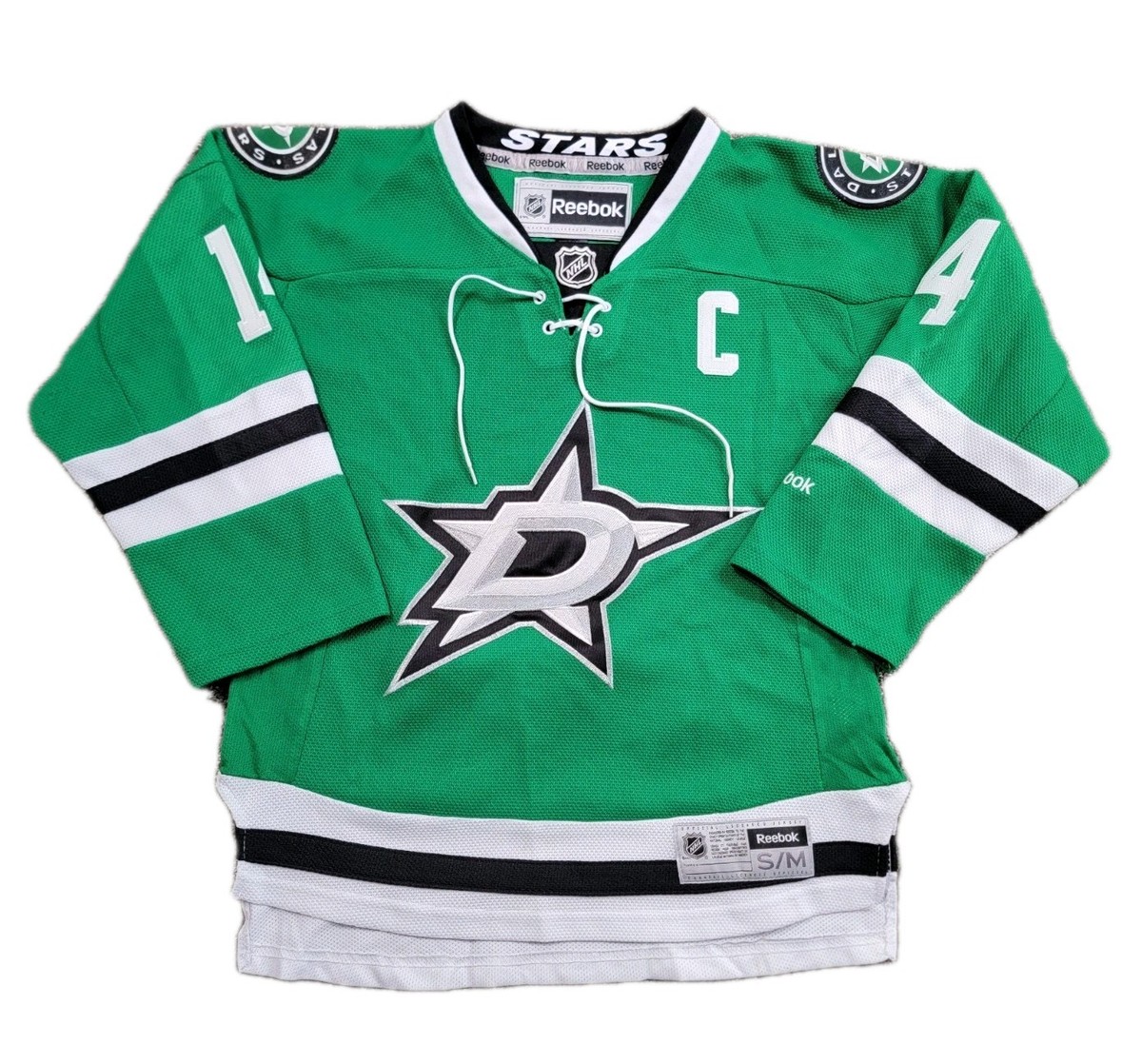Reebok Dallas Stars Jamie Benn #14 Jersey Green Youth Small NHL