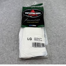 Wigwam Coolmax Liner Socks White Mens 9-12 Womens 10-13 F2161 Made in USA NEW