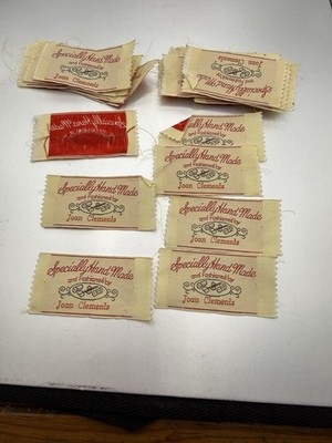 Lot Of 30 Vintage Specially Hand Made And Fashioned By Joan Collins.labels