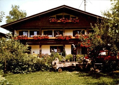 '' HAUS EBERLE ''  8980 Oberstdorf / Allgäu Postkarte gelaufen