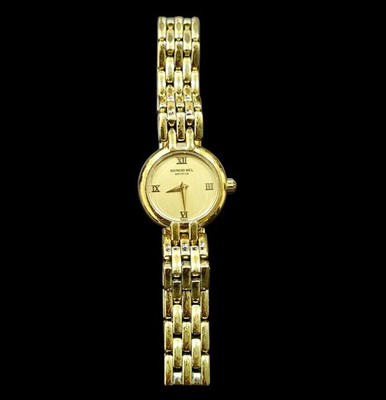Vintage Ladies Raymond Weil 9022 18k Gold Electroplated Band 10m