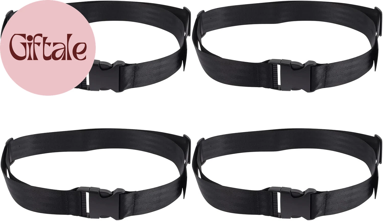 4 Pcs High Chair Straps 2-Point Replacement Harness Straps Belt for Pushchair, H