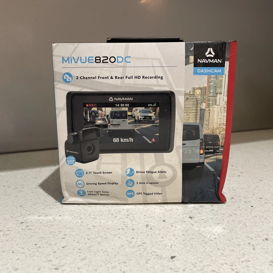 NAVMAN MiVUE 820 DC DUAL CAMERA, Fromt & Rear cameras, Full HD, Gps Tracking - Image 2 of 4