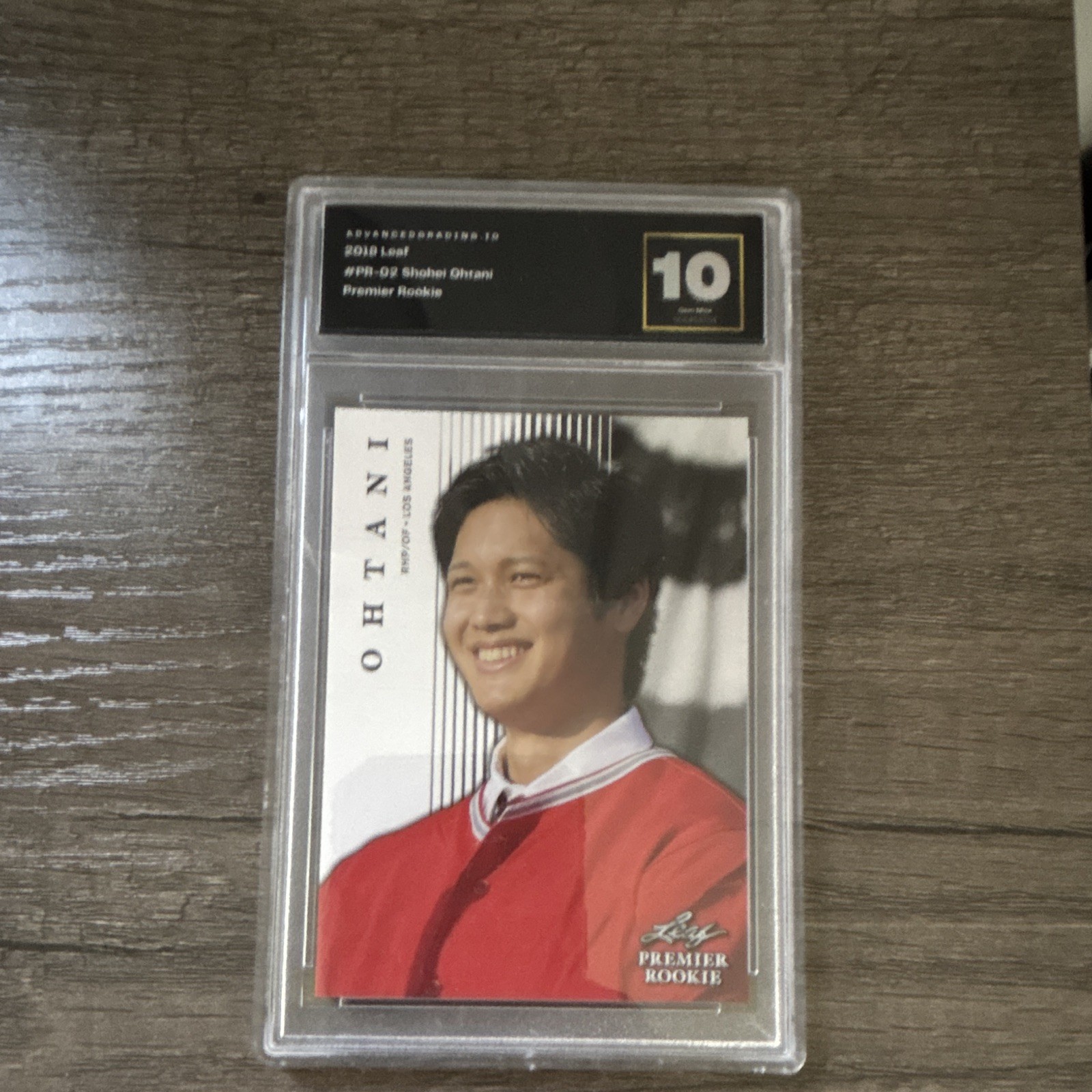 Leaf 2018 Shohei Ohtani Premier Rookie PR-02 Graded Advanced Grading 10