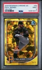 Paul Skenes SP 2025 Bowman Chrome Sapphire Edition #30 Yellow #/75 PSA 9 🔥