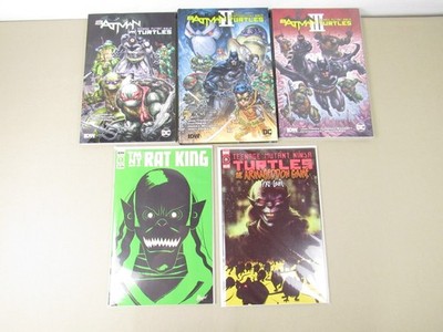 Batman & Teenage Mutant Ninja Turtles Comic Book Lot 1-3 Rat King Armageddon IDW