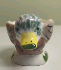 Vintage Ceramic CC HP Mallard Duck Novelty Egg Cup, SAN5