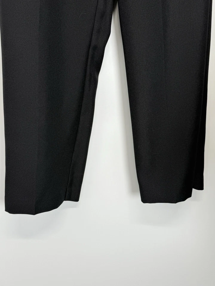 Alfred Dunner Petite 8 Black Pull On Pants Elastic Waist Pockets 100% Polyester - Image 3 of 4