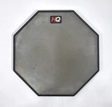 HQ RealFeel 11” Inch Percussion Drum Snare Practice Pad Grey Black