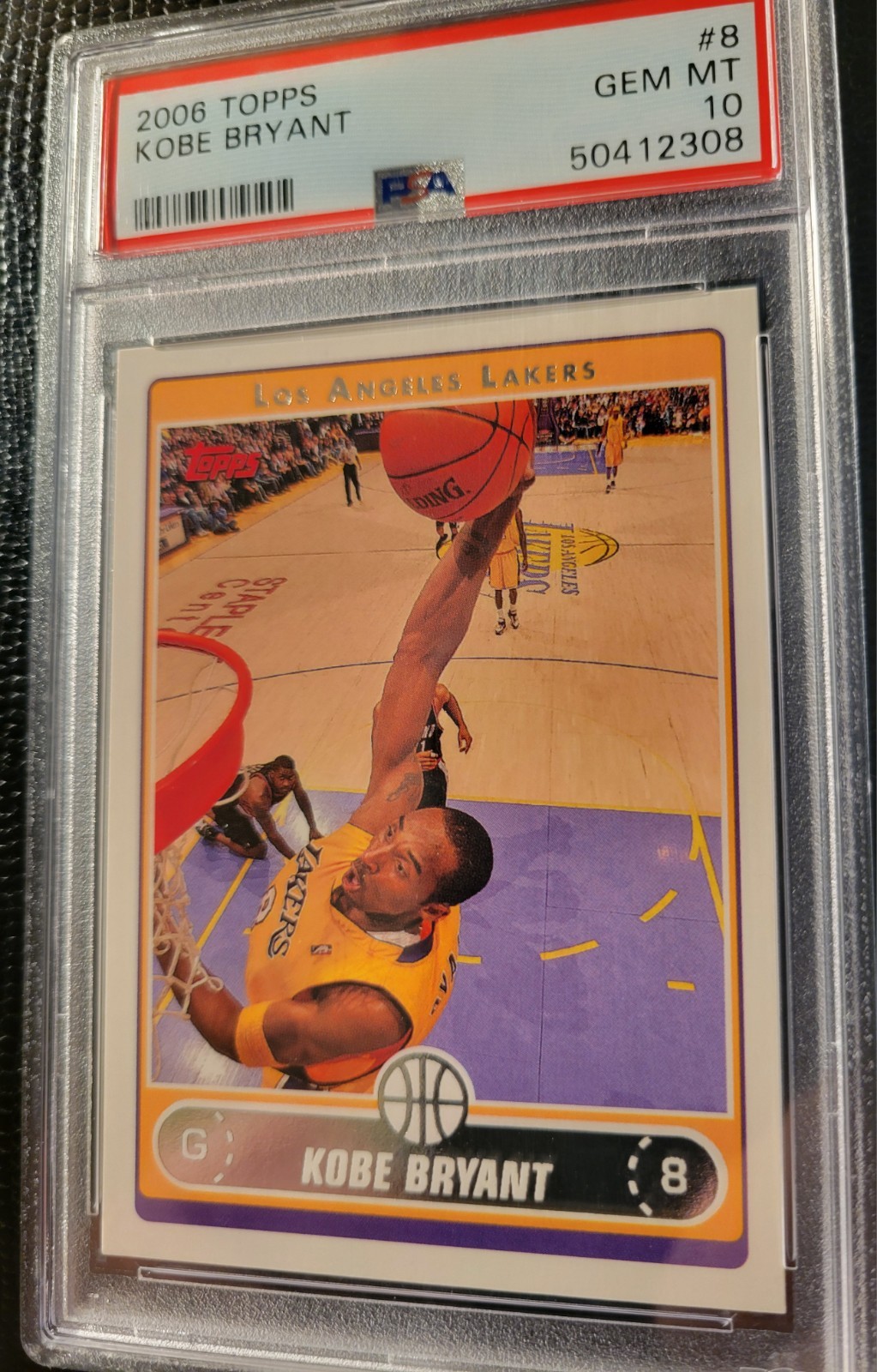 2006-07 TOPPS KOBE BRYANT #8 PSA 10 Gem Mint LAKERS  view 3