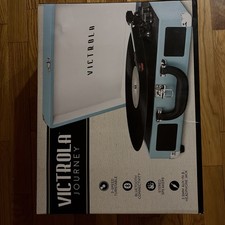 Victrola Journey Bluetooth Suitcase Record Player with 3-Speed Turntable -new