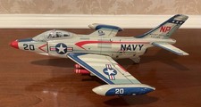 Vintage Navy F-3 Demon Jet Friction Toy Tomiyama Co. E.T. Co.  Yonezawa -Mint 