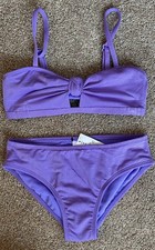 NWT Girl s Art Class Purple Sparkle Bikini. UPF 50 Adjust Straps. Large 10/12