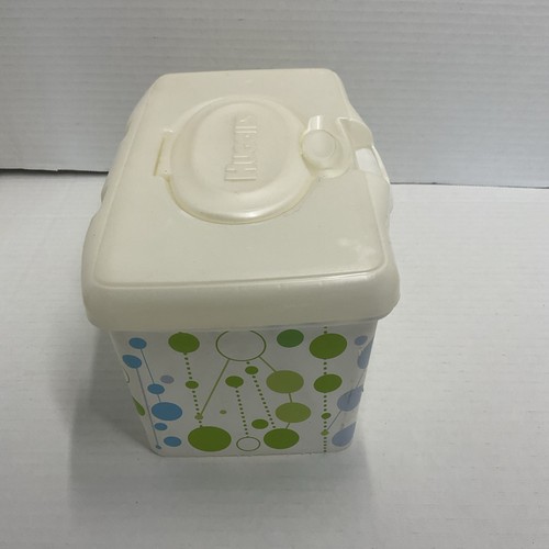 2012 polka dot multi colored Huggies space saver container Box Only - Picture 2 of 9